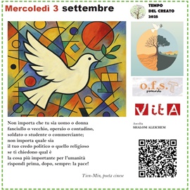 Mercoledì 3 settembre 2025